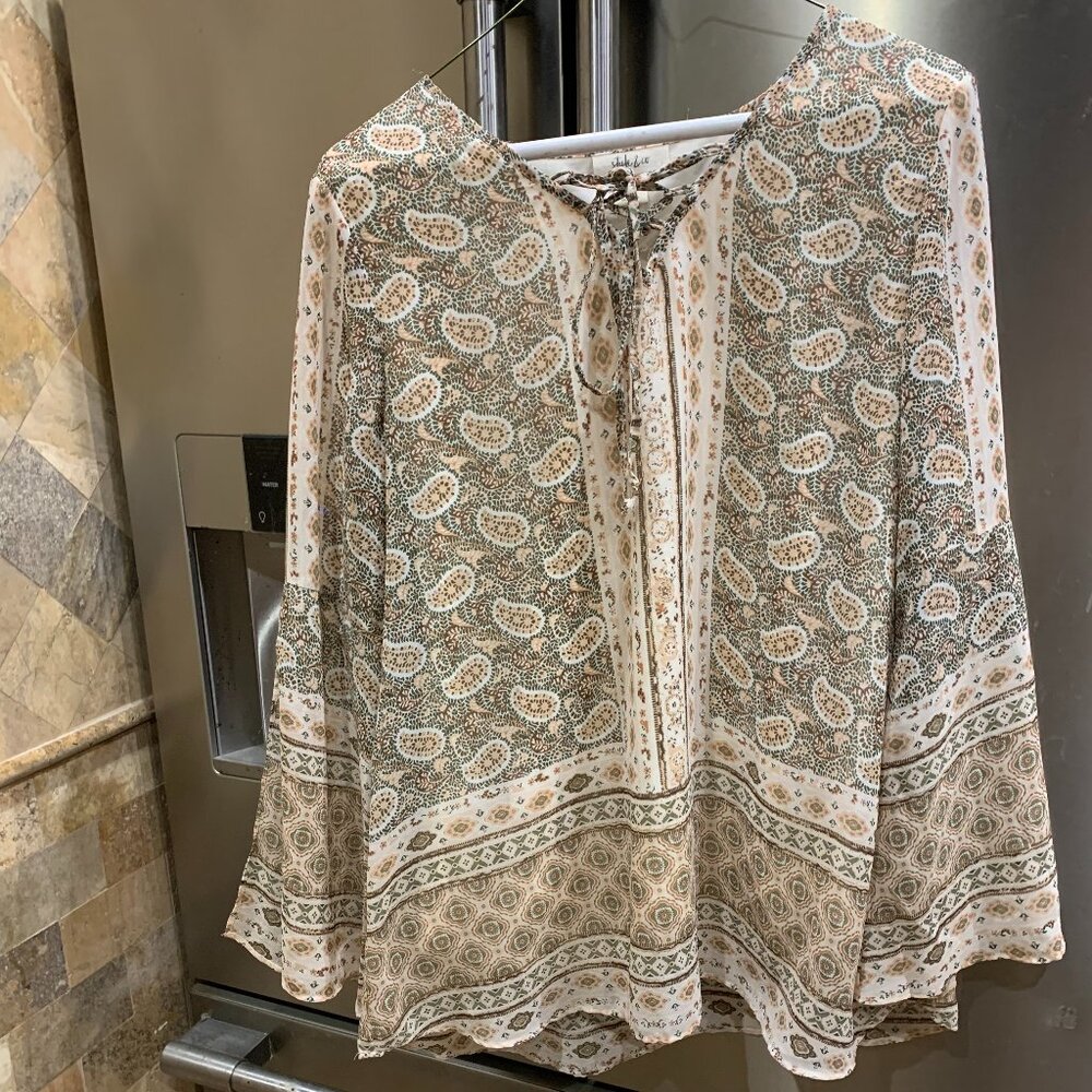 Style & Co. Sheer Blouse